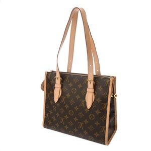 Louis Vuitton Monogram Popincourt Handbag Brown Canvas